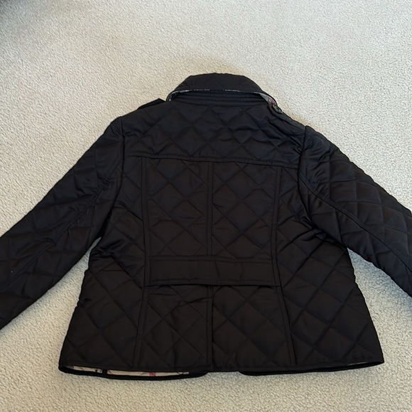 Burberry children size 4 black unisex quilted coat - Picture 8 of 8